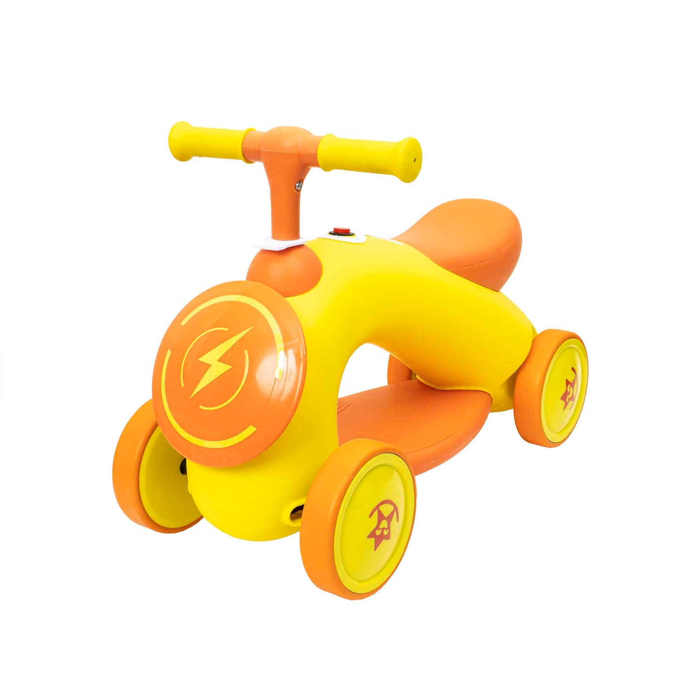 Tricicleta din plastic, fara pedale pentru copii, cu muzica si lumina, galben Z-TOOLS / ZTS8392