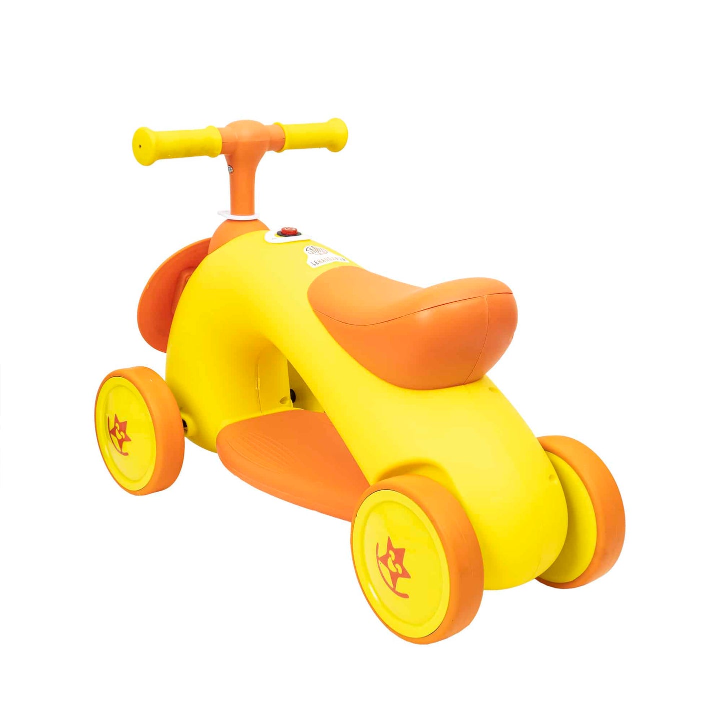 Tricicleta din plastic, fara pedale pentru copii, cu muzica si lumina, galben Z-TOOLS / ZTS8392