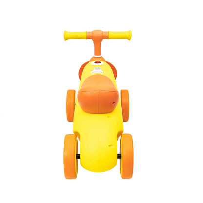 Tricicleta din plastic, fara pedale pentru copii, cu muzica si lumina, galben Z-TOOLS / ZTS8392