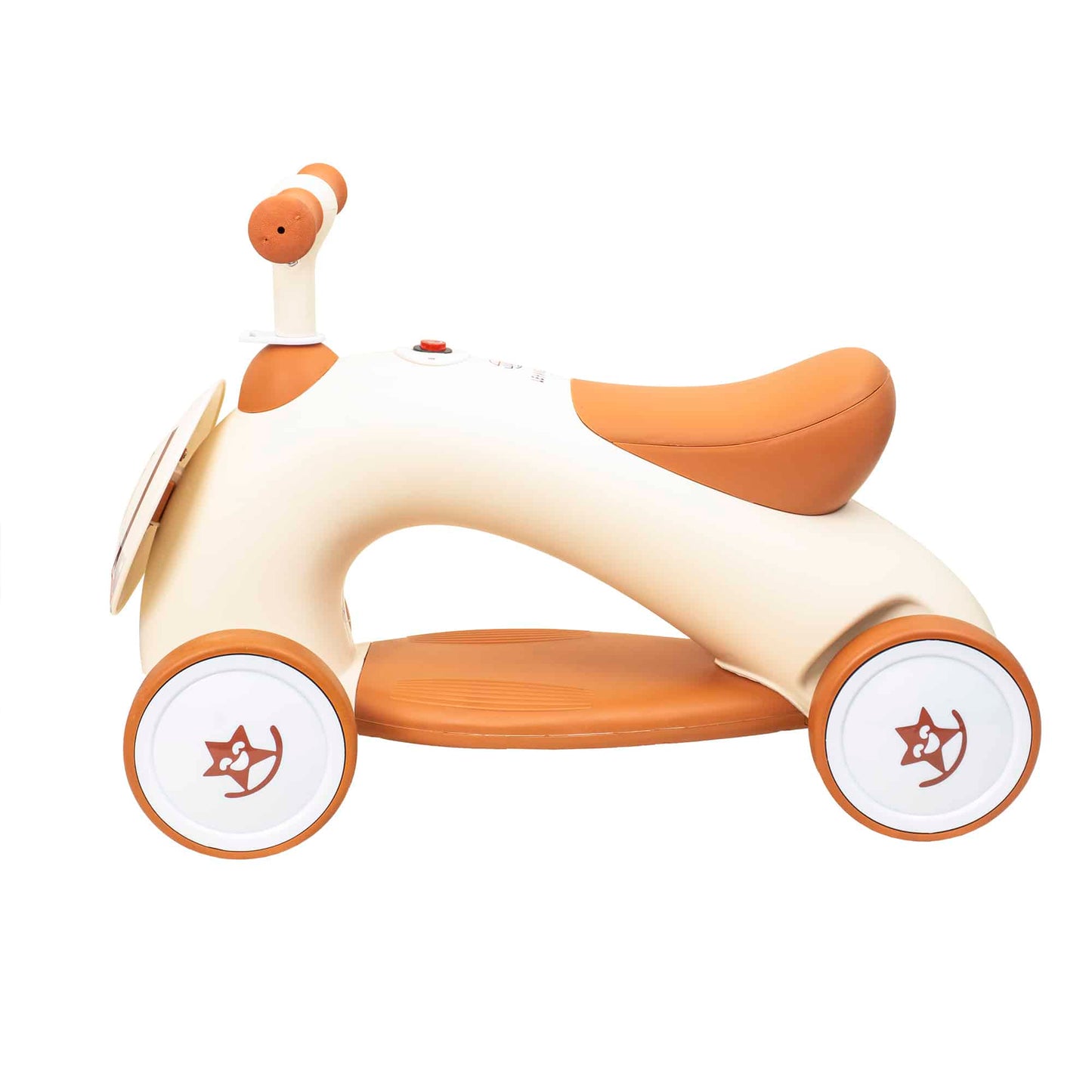 Tricicleta din plastic, fara pedale pentru copii, cu muzica si lumina, bej Z-TOOLS / ZTS8394