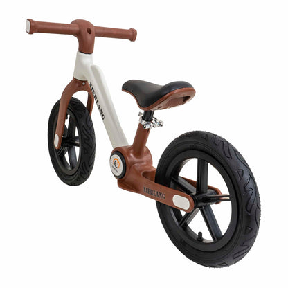 Bicicleta fara pedale, pliabila, pentru copii XIERLANG, roti de cauciuc si scaun reglabil, +3ani, alb si maro Z-TOOLS / ZTS8449