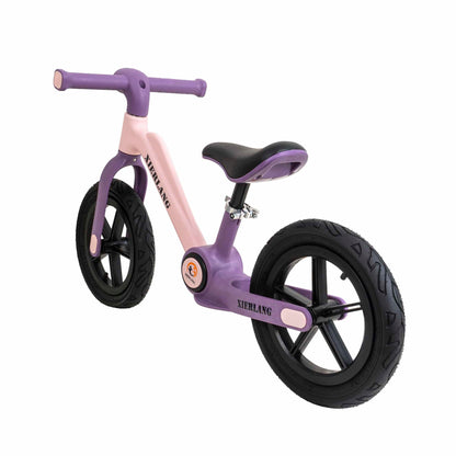 Bicicleta fara pedale, pliabila, pentru copii XIERLANG, roti de cauciuc si scaun reglabil, +3ani, roz cu lila Z-TOOLS / ZTS8452