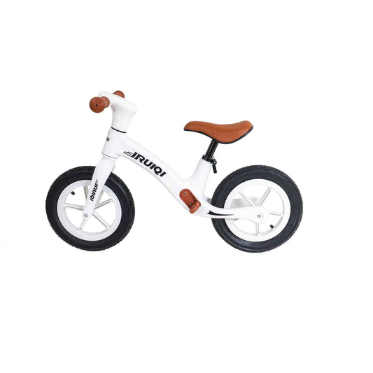 Bicicleta fara pedale pentru copii IRUIQI, roti de cauciuc si scaun reglabil, +3ani, alb Z-TOOLS / ZTS8481