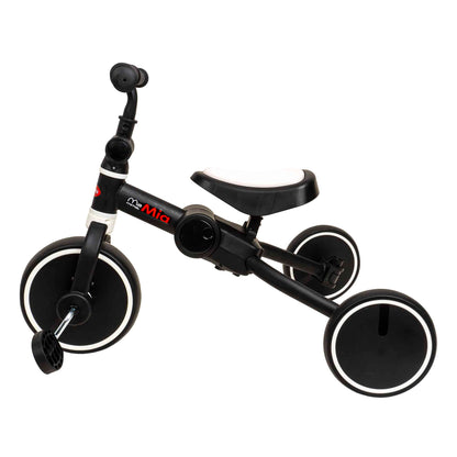 Tricicleta pliabila 2 in 1 pentru copii, reglabila, negru-alb / ZTS8484