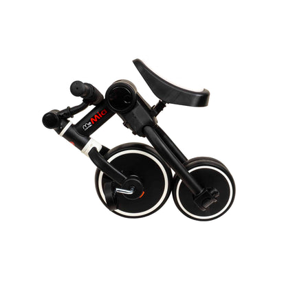 Tricicleta pliabila 2 in 1 pentru copii, reglabila, negru-alb / ZTS8484