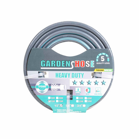 Furtun gradina, armat, cu insertie 1/2, lungime 15 metri, flexibil, rezistent la radiatii UV si la frig / ZTS8538