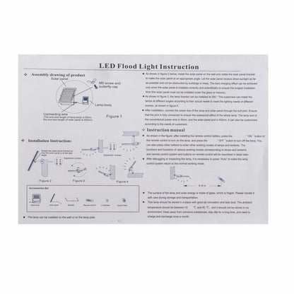 Proiector led cu incarcare solara, 50W, panou separat, cu telecomanda IP66 Z-TOOLS / ZTS8561