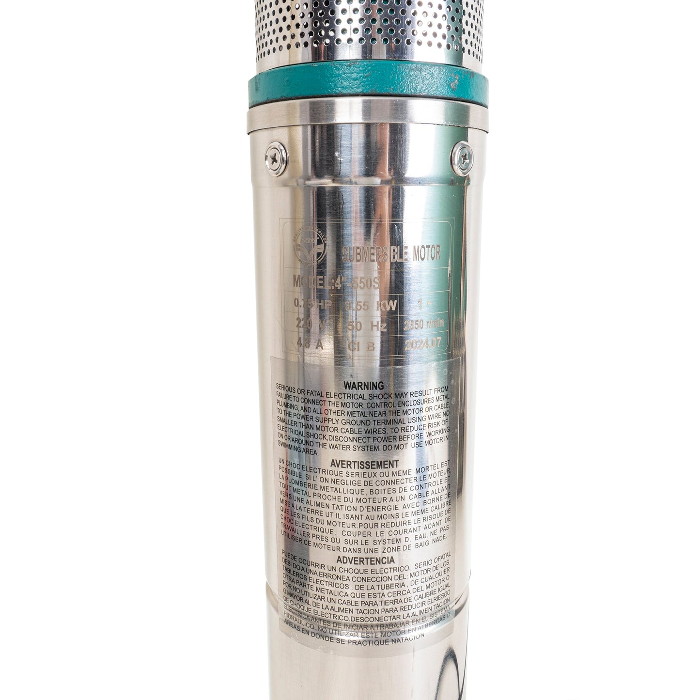 Pompa submersibila cu turbina, din inox, 550W, lungime cablu 1.5m, Z-TOOLS / ZTS8641