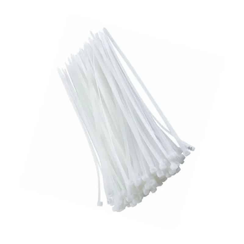 Set 100buc coliere PVC 3.6x350mm alb Z-TOOLS / ZTS8774 - 221.ro