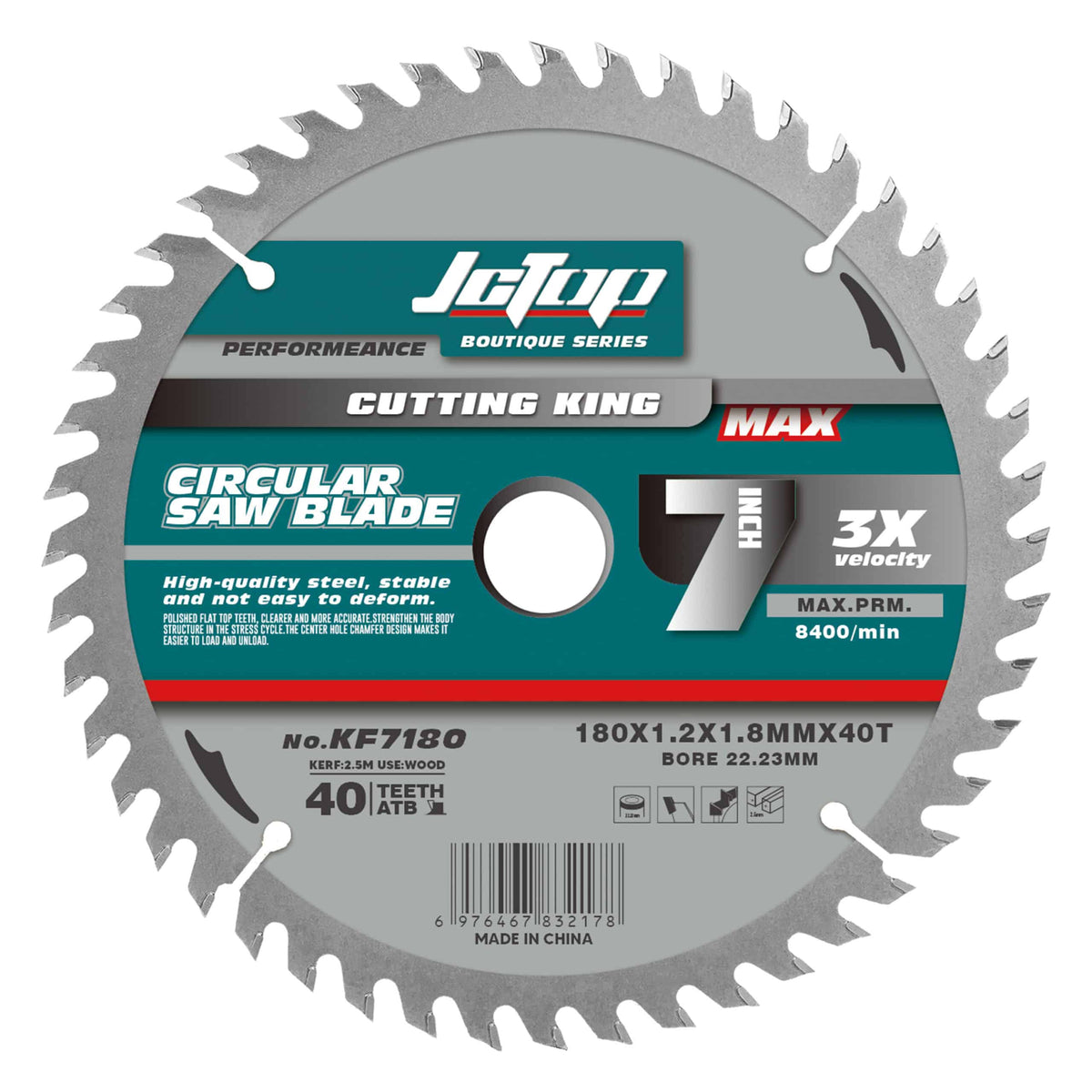 Disc diamantat, 230x22.3 mm pentru lemn, JCTOP / ZTS8939
