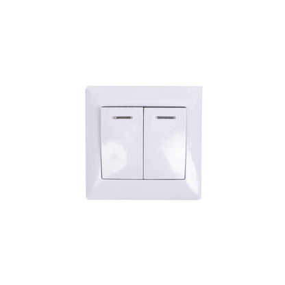 Intrerupator dublu cu led, 10A, 250V Z-TOOLS / ZTS9049