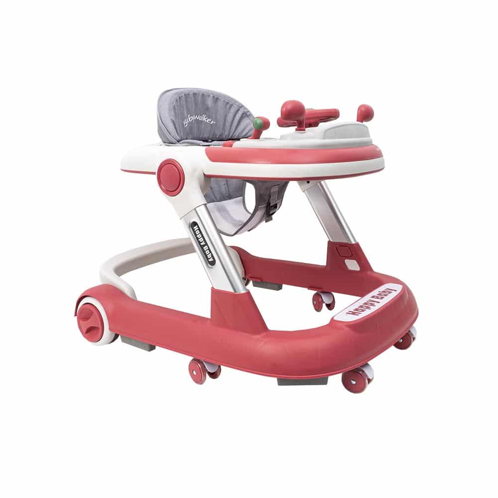 Premergator cu 6 roti silentioase, 6luni+, sezut reglabil, pliere usoara, roz Z-TOOLS / ZTS9109