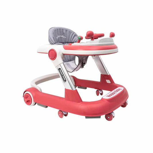 Premergator cu 6 roti silentioase, 6luni+, sezut reglabil, pliere usoara, roz Z-TOOLS / ZTS9109