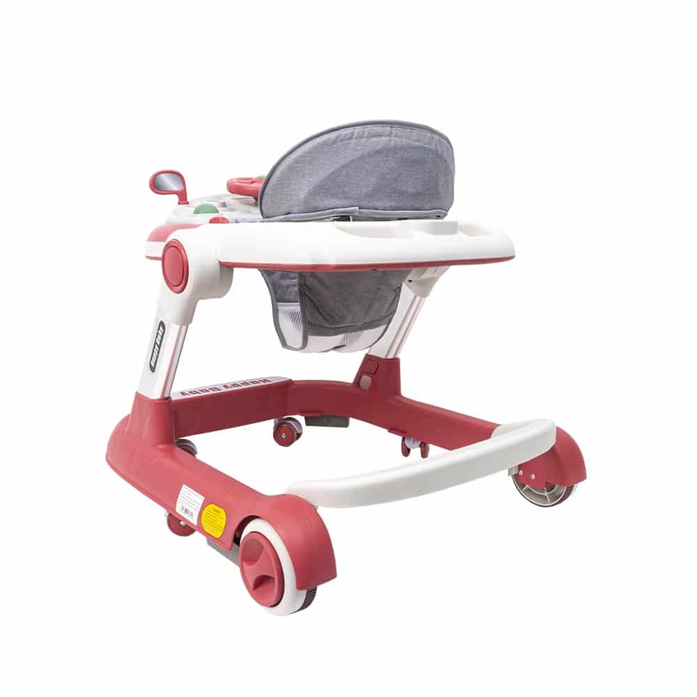 Premergator cu 6 roti silentioase, 6luni+, sezut reglabil, pliere usoara, roz Z-TOOLS / ZTS9109