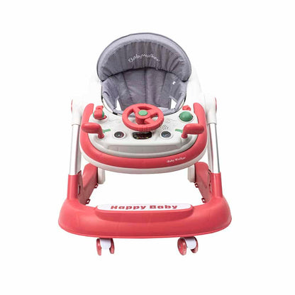 Premergator cu 6 roti silentioase, 6luni+, sezut reglabil, pliere usoara, roz Z-TOOLS / ZTS9109