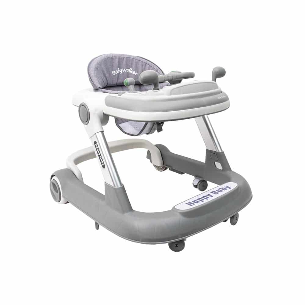 Premergator cu 6 roti silentioase, 6luni+, sezut reglabil, pliere usoara, gri Z-TOOLS / ZTS9110