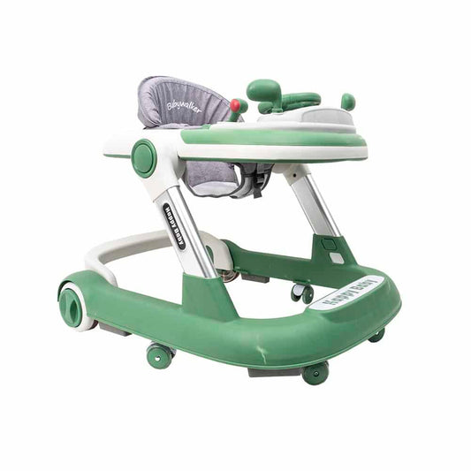 Premergator cu 6 roti silentioase, 6luni+, sezut reglabil, pliere usoara, verde Z-TOOLS / ZTS9111