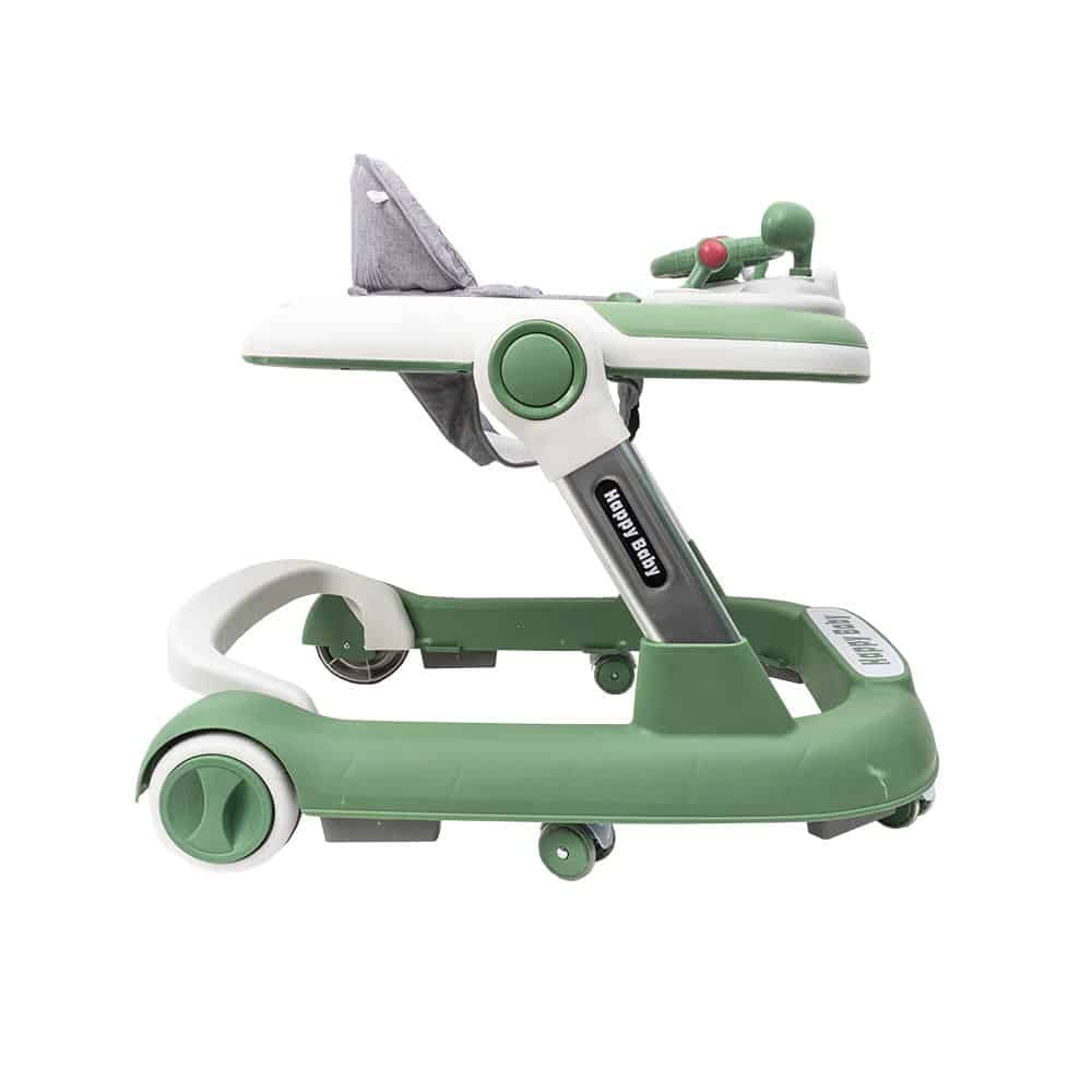 Premergator cu 6 roti silentioase, 6luni+, sezut reglabil, pliere usoara, verde Z-TOOLS / ZTS9111