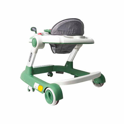 Premergator cu 6 roti silentioase, 6luni+, sezut reglabil, pliere usoara, verde Z-TOOLS / ZTS9111