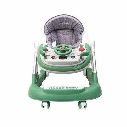 Premergator cu 6 roti silentioase, 6luni+, sezut reglabil, pliere usoara, verde Z-TOOLS / ZTS9111