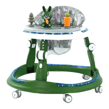 Premergator cu 6 roti silentioase, 6luni+, cu sunet si lumini, pliabil, verde Z-TOOLS / ZTS9112