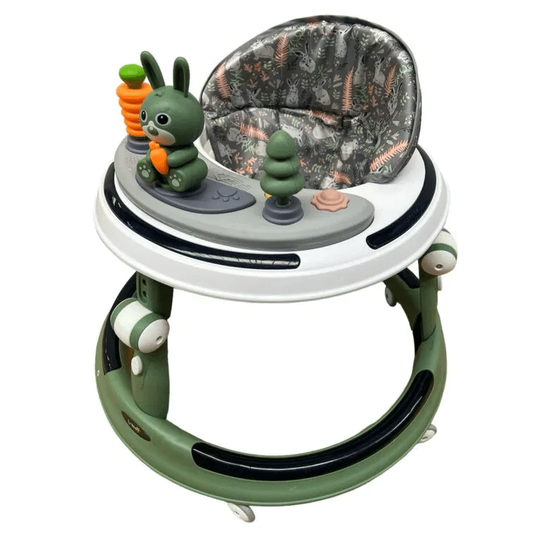 Premergator cu 6 roti silentioase, 6luni+, cu sunet si lumini, pliabil, verde Z-TOOLS / ZTS9112