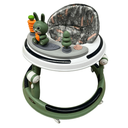 Premergator cu 6 roti silentioase, 6luni+, cu sunet si lumini, pliabil, verde Z-TOOLS / ZTS9112