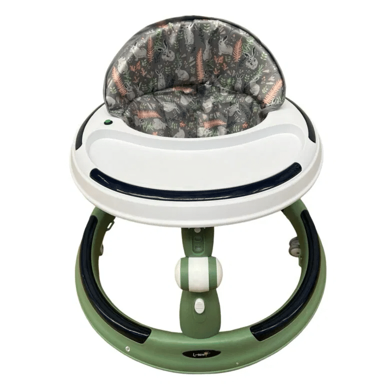 Premergator cu 6 roti silentioase, 6luni+, cu sunet si lumini, pliabil, verde Z-TOOLS / ZTS9112