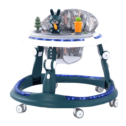 Premergator cu 6 roti silentioase, 6luni+, cu sunet si lumini, pliabil, albastru Z-TOOLS / ZTS9113