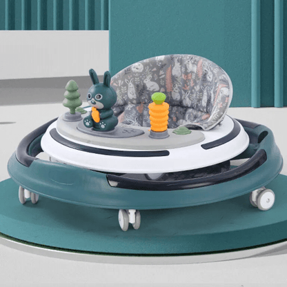 Premergator cu 6 roti silentioase, 6luni+, cu sunet si lumini, pliabil, albastru Z-TOOLS / ZTS9113