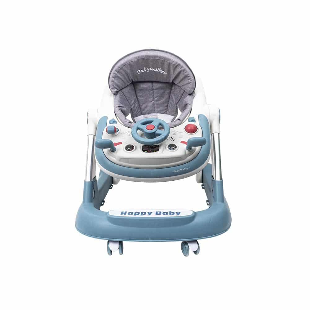 Premergator cu 6 roti silentioase, 6luni+, sezut reglabil, pliere usoara, albastru Z-TOOLS / ZTS9118