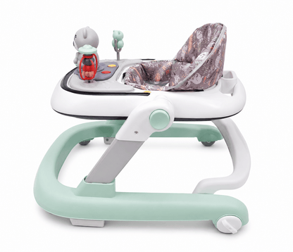 Premergator cu 6 roti silentioase, 6luni+, sezut reglabil, pliere usoara, verde Z-TOOLS / ZTS9127