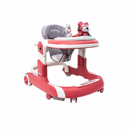 Premergator cu 6 roti silentioase, 6luni+, sezut reglabil, pliere usoara, roz Z-TOOLS / ZTS9130