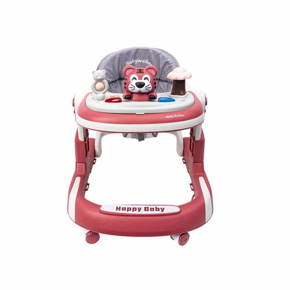 Premergator cu 6 roti silentioase, 6luni+, sezut reglabil, pliere usoara, roz Z-TOOLS / ZTS9130