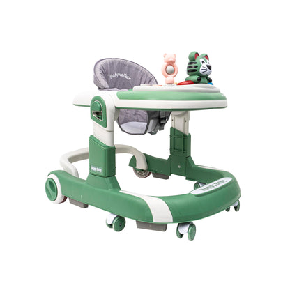 Premergator cu 6 roti silentioase, 6luni+, sezut reglabil, pliere usoara, verde Z-TOOLS / ZTS9131