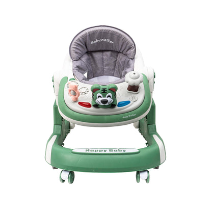 Premergator cu 6 roti silentioase, 6luni+, sezut reglabil, pliere usoara, verde Z-TOOLS / ZTS9131