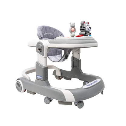 Premergator cu 6 roti silentioase, 6luni+, sezut reglabil, pliere usoara, gri Z-TOOLS / ZTS9133