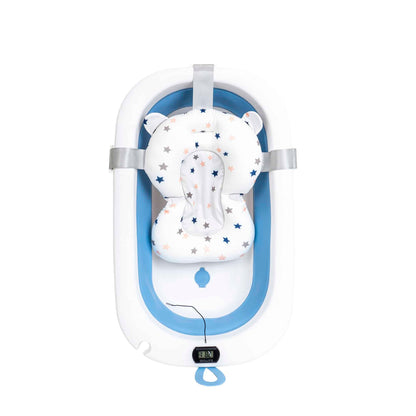 Cadita pliabila pentru bebelusi, cu termostat si pernuta, albastru Z-TOOLS / ZTS9153