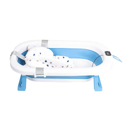 Cadita pliabila pentru bebelusi, cu termostat si pernuta, albastru Z-TOOLS / ZTS9153