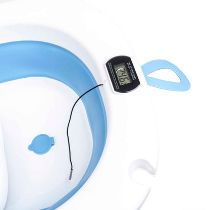 Cadita pliabila pentru bebelusi, cu termostat si pernuta, albastru Z-TOOLS / ZTS9153