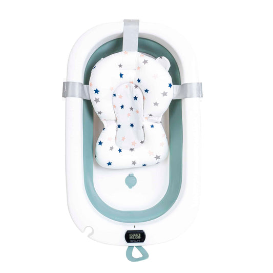 Cadita pliabila pentru bebelusi, cu termostat si pernuta, verde Z-TOOLS / ZTS9154