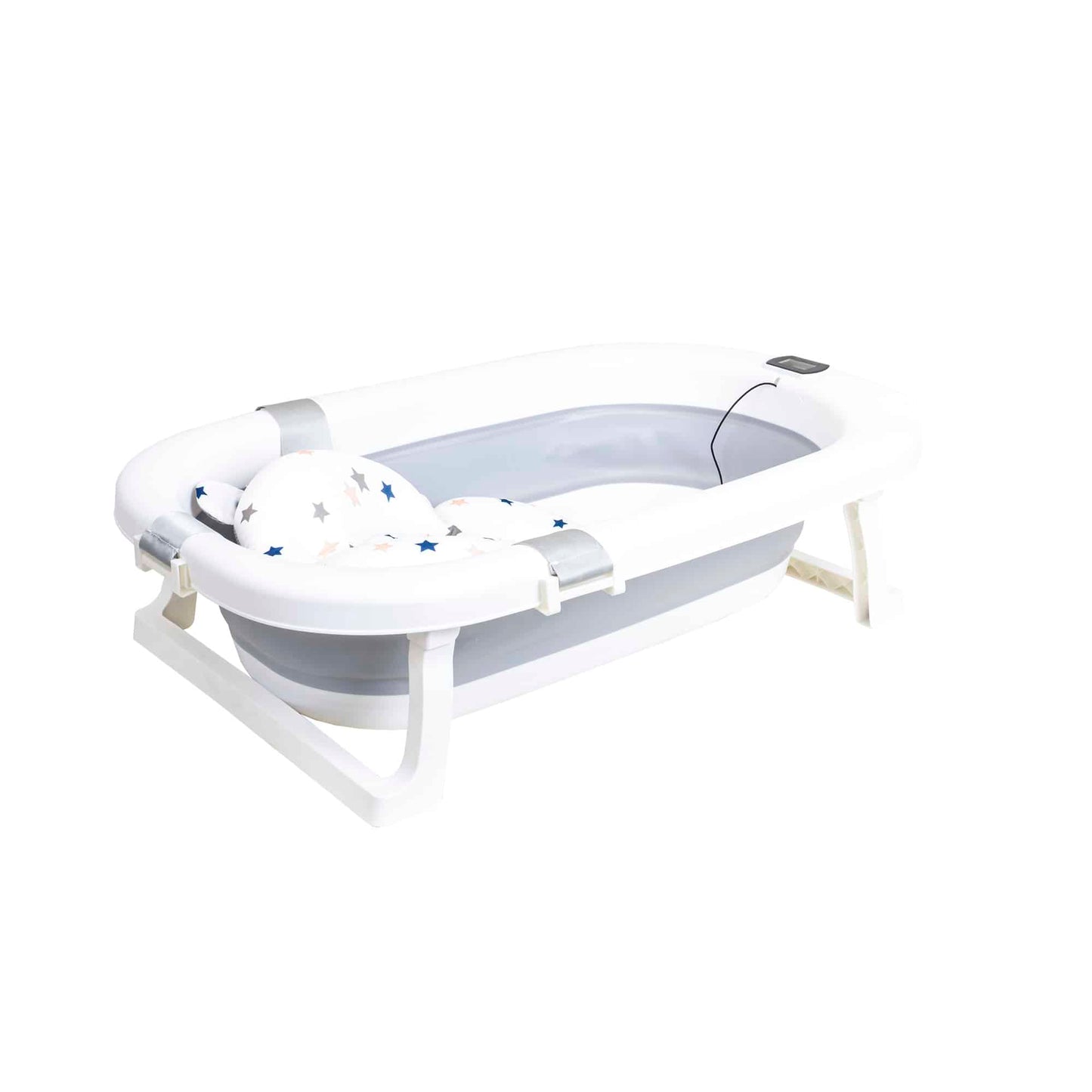 Cadita pliabila pentru bebelusi, cu termostat si pernuta, gri Z-TOOLS / ZTS9155