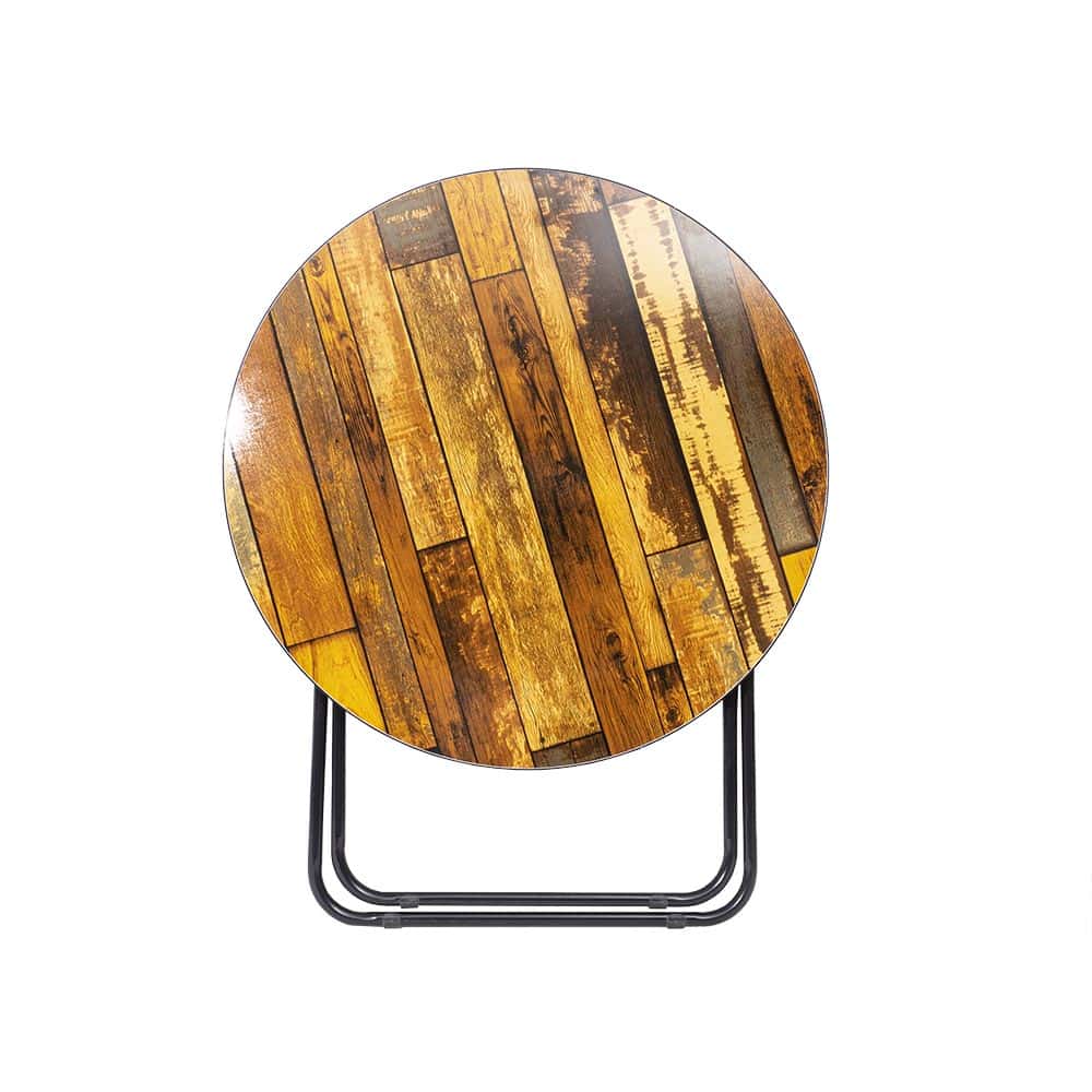 Masă rotundă pliantă, prevăzută cu blat din MDF, dimensiuni 80x80cm, Z-TOOLS / ZTS9173