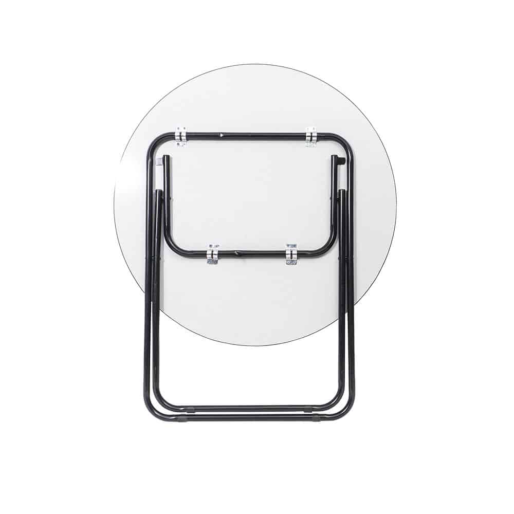 Masă rotundă pliantă, prevăzută cu blat din MDF, dimensiuni 80x80cm, Z-TOOLS / ZTS9173