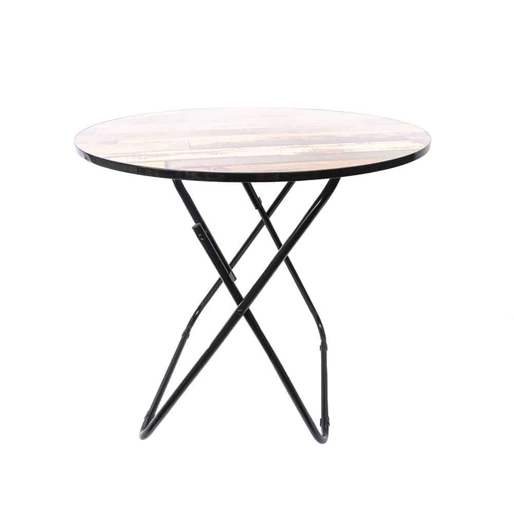 Masă rotundă pliantă, prevăzută cu blat din MDF, dimensiuni 80x80cm, Z-TOOLS / ZTS9173