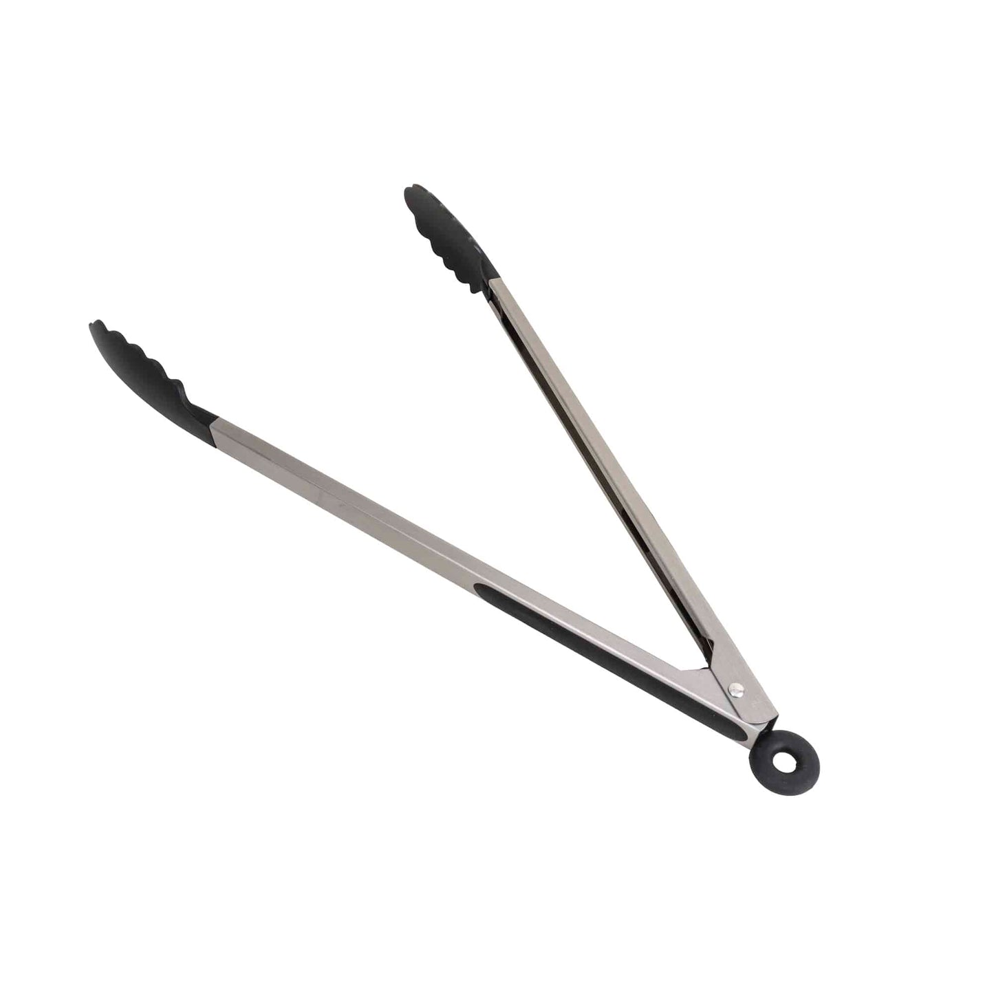 Cleste de servire din inox si silicon, cu inel de blocare si agatare, lungime 37cm Z-TOOLS / ZTS9256