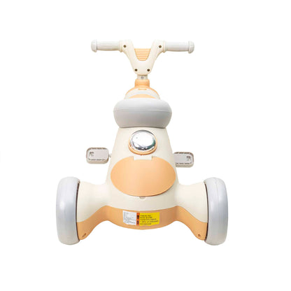 Tricicleta din plastic, cu pedale pentru copii, cu muzica si lumina, galben Z-TOOLS / ZTS9280