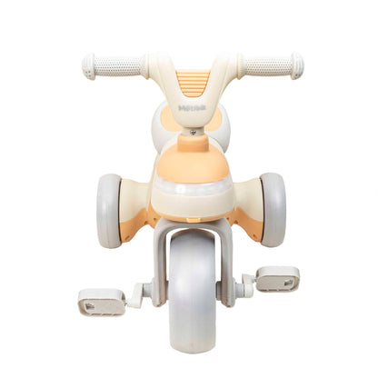 Tricicleta din plastic, cu pedale pentru copii, cu muzica si lumina, galben Z-TOOLS / ZTS9280