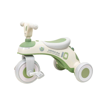 Tricicleta din plastic, cu pedale pentru copii, cu muzica si lumina, verde Z-TOOLS / ZTS9281