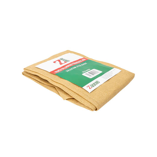 Panza de umbrire triunghiulara, 3×3×3m, crem, Z-TOOLS / ZTS9455